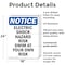 Signmission Electric Shock Hazard Risk Swim OSHA Notice Sign, Plastic, 18in W x 24in L, 2PK OS-2PACK-NS-P-1824-V-11640 - alternate 3